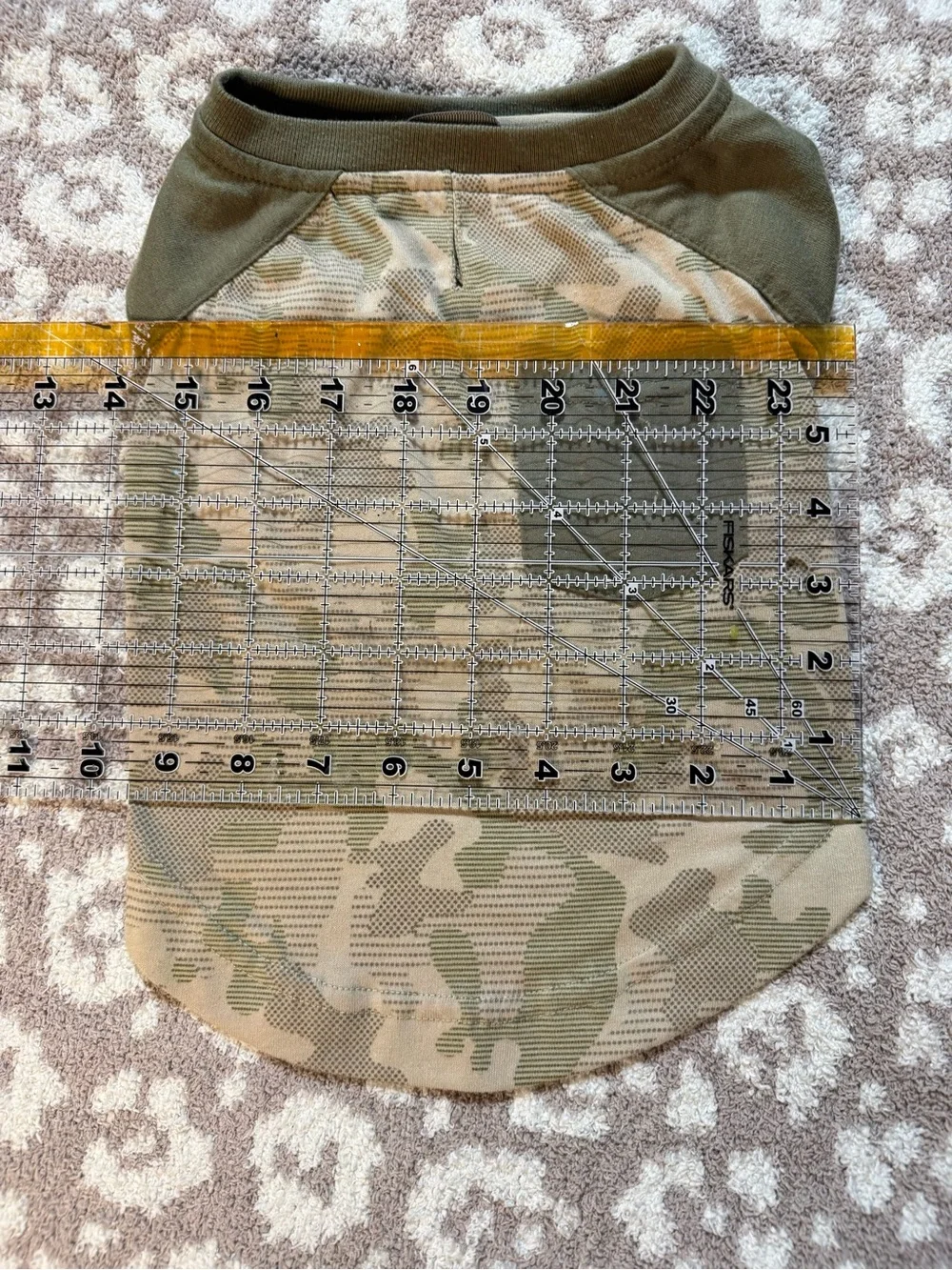 Camo Pocket Dog Tee - Olive Green